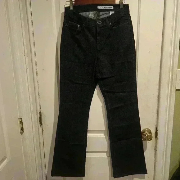P7019 dkny soho dark wash size 6r jeans boot cut - Picture 2 of 8